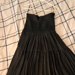 Black maxi dress